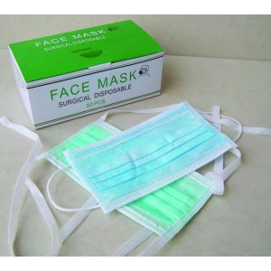3 layer Surgical Face Mask  with Elastic and Tie